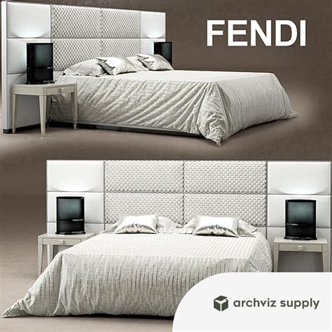 bed regent bed fendi casa max obj mtl 113 mb|Download Fendi Casa Regent Bed model .